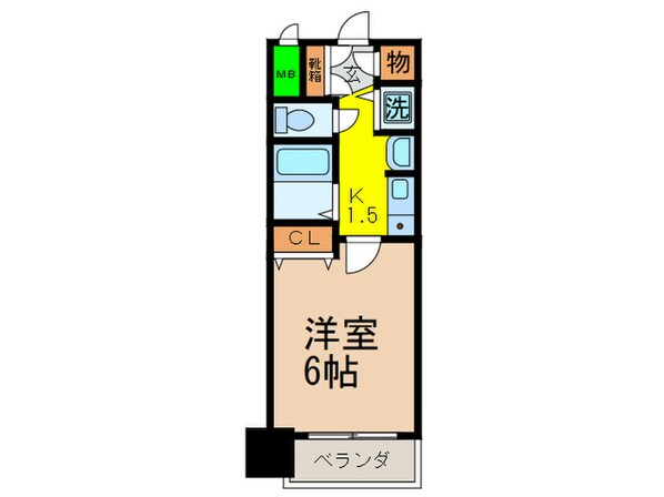 ﾌﾟﾚｻﾝｽ鶴舞駅前ﾌﾞﾘﾘｱﾝﾄ(302)の物件間取画像